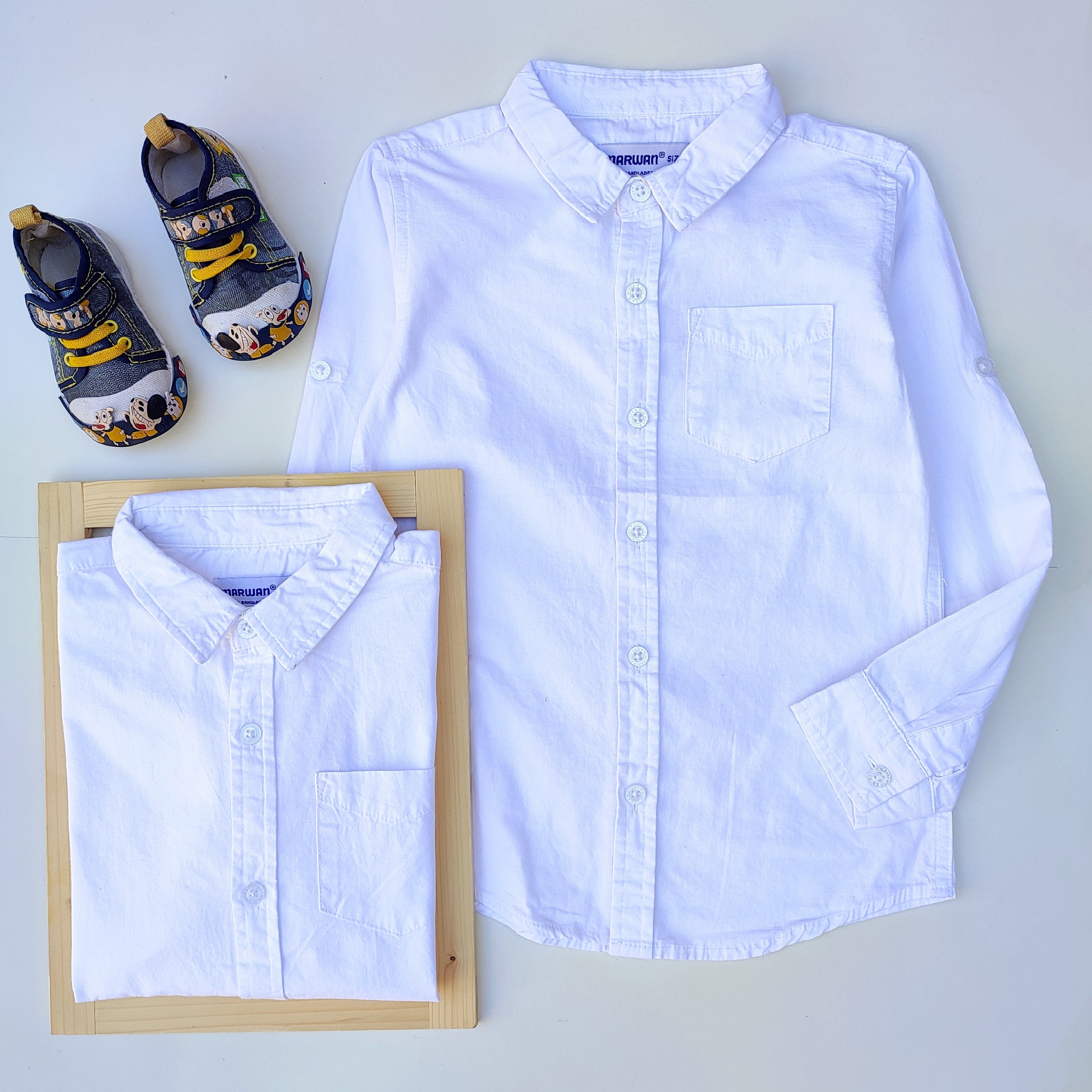 پیراهن پسرانه سفید